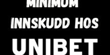 Minimum og maksimalt innskudd hos Unibet Norge